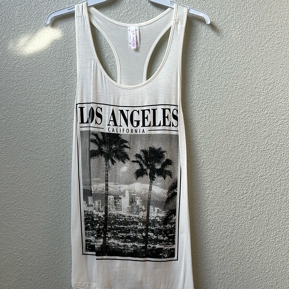 NWOT Los Angeles Racerback Tank Top
